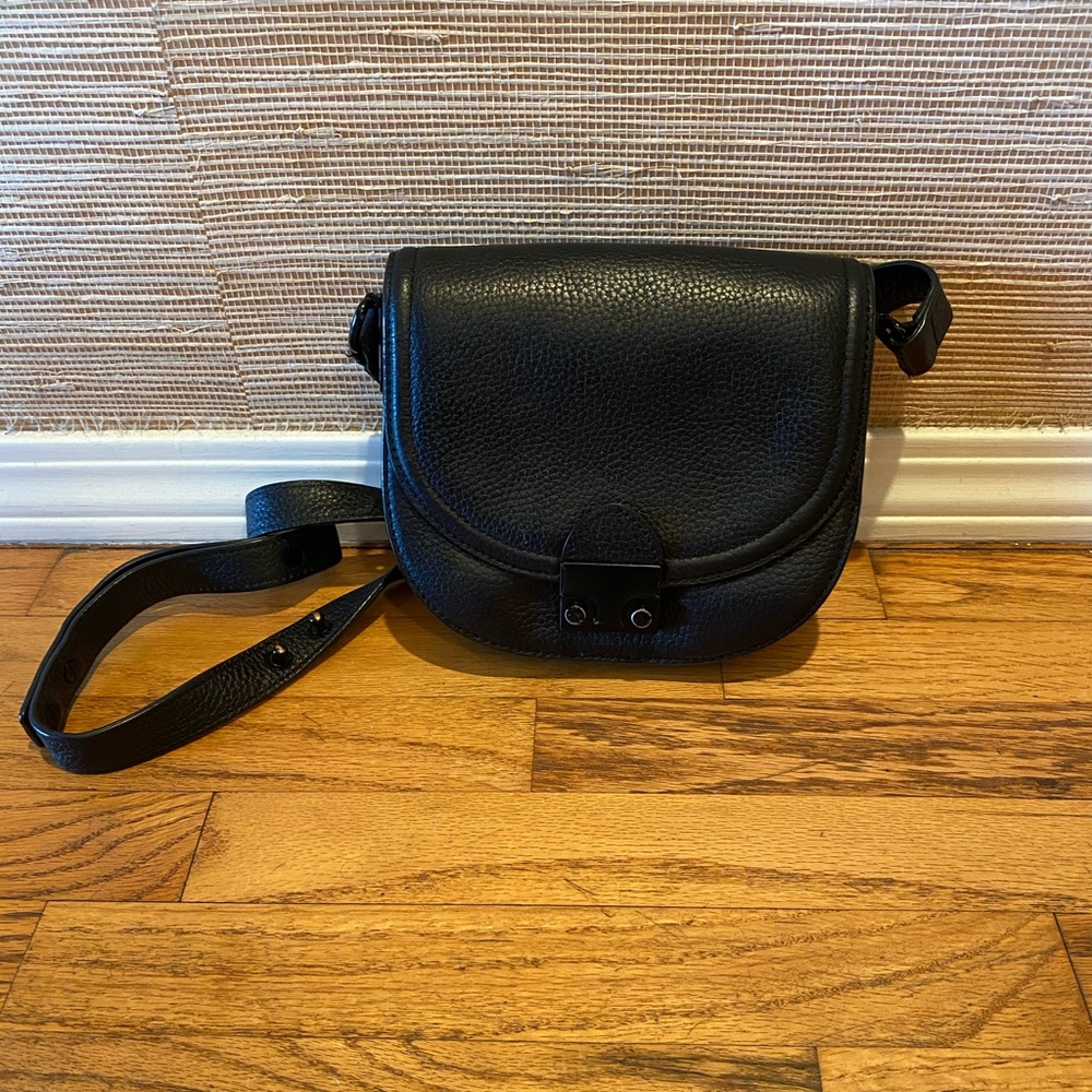 Loeffler Randall Black Leather Crossbody